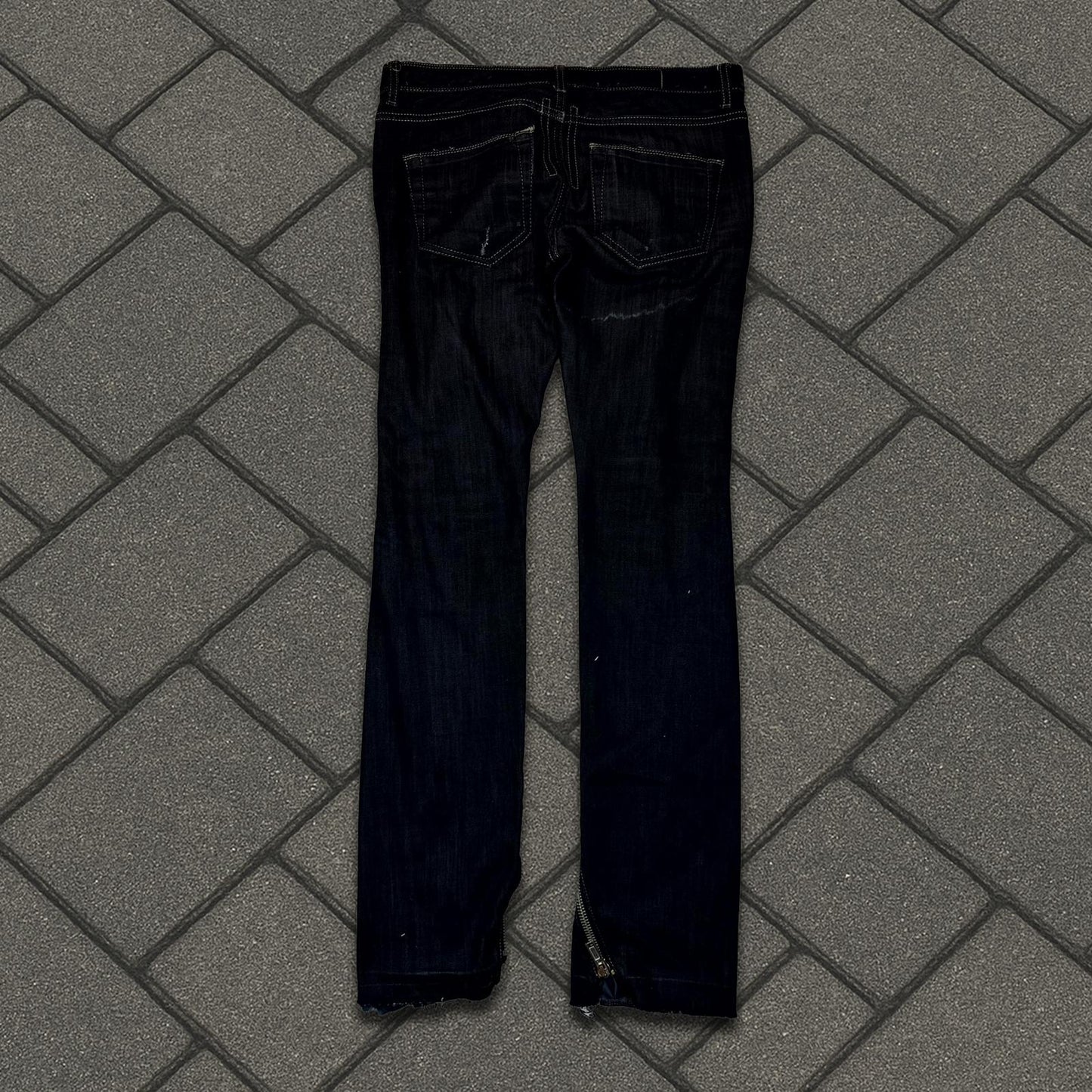 SS09 Rick Owens Strutter Banana Cut Denim