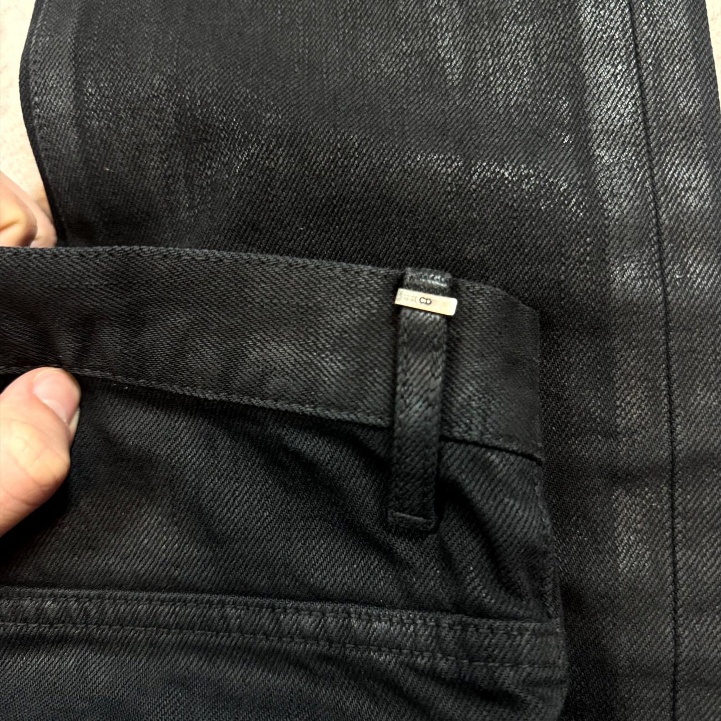 Dior Homme Black Light Wax Denim