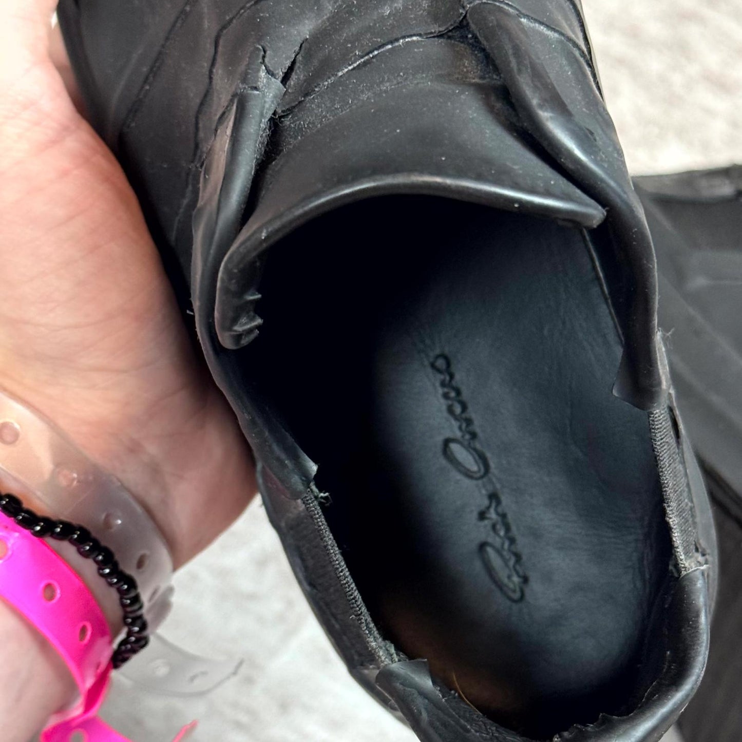 FW20 Rick Owens Performa Duct Tape Ramones