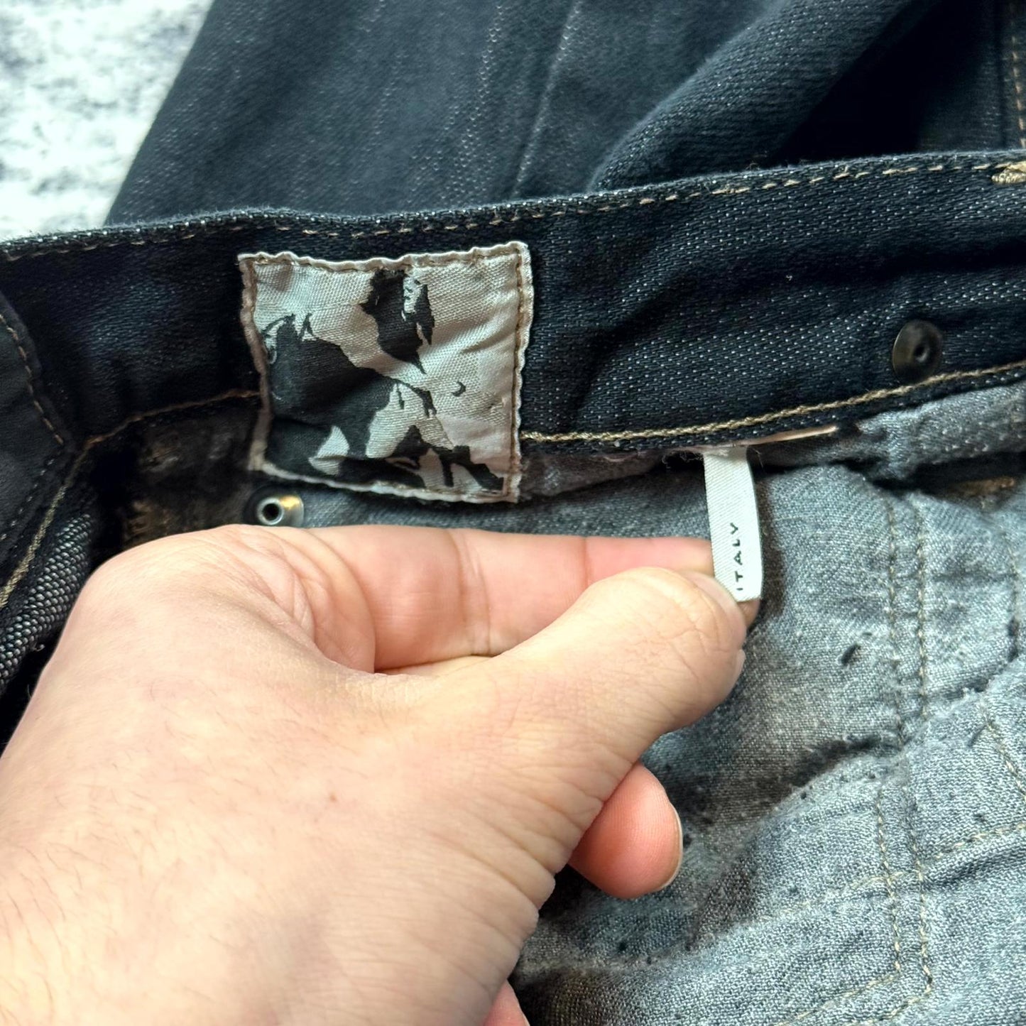 SS06 Rick Owens “Tungsten” Detroit Cut Denim