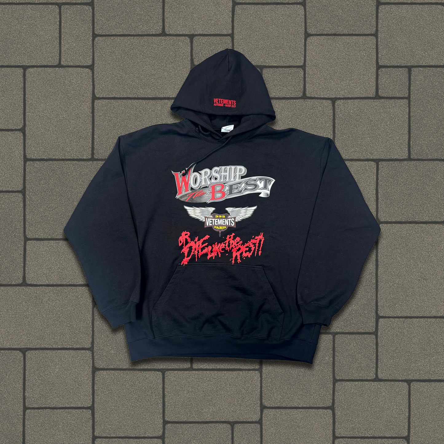 AW21 Vetements Worship The Best Hoodie