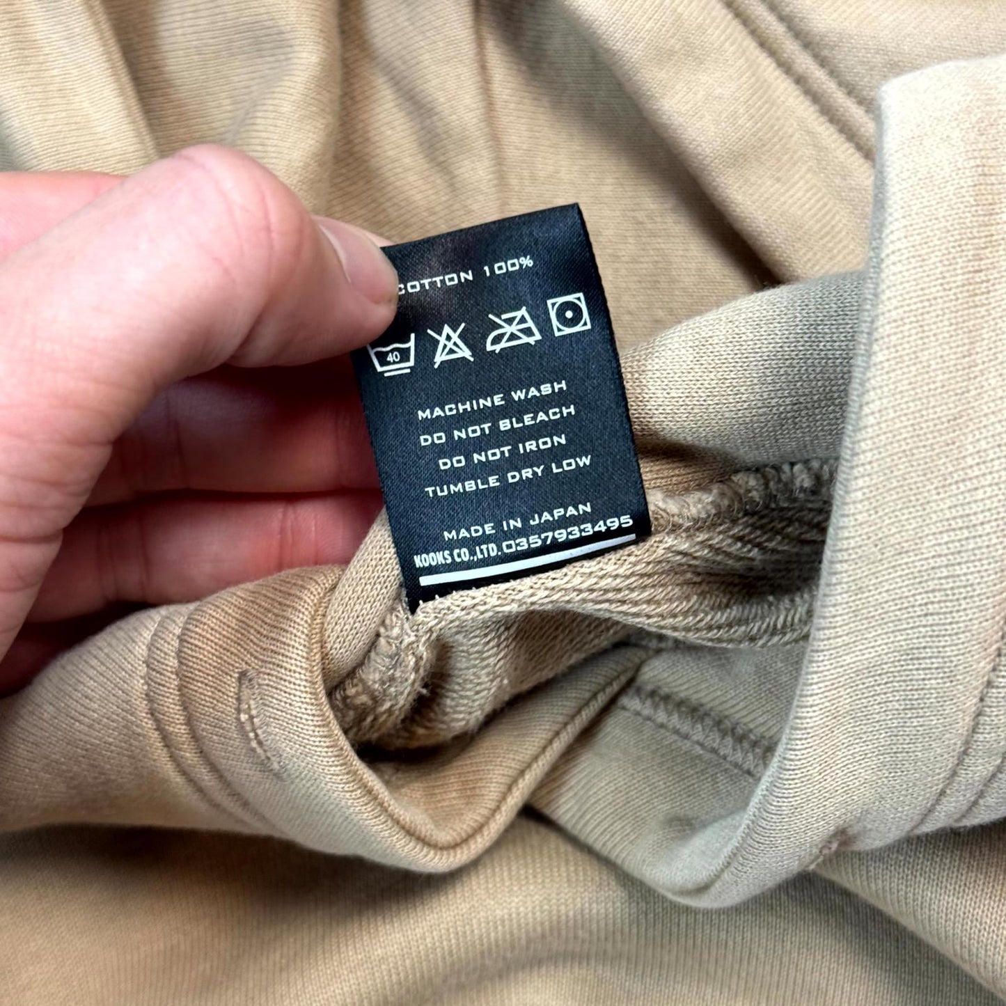 AW03 Number Nine Beige Rope Hoodie