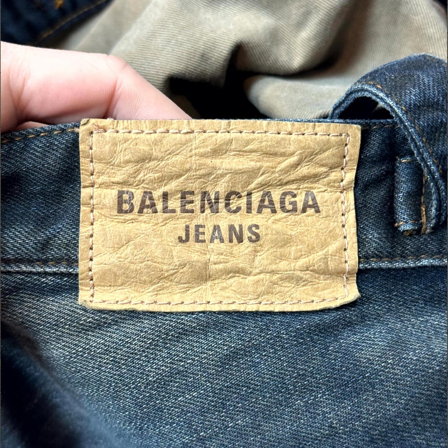 FW22 Balenciaga Mudwash Skater Denim