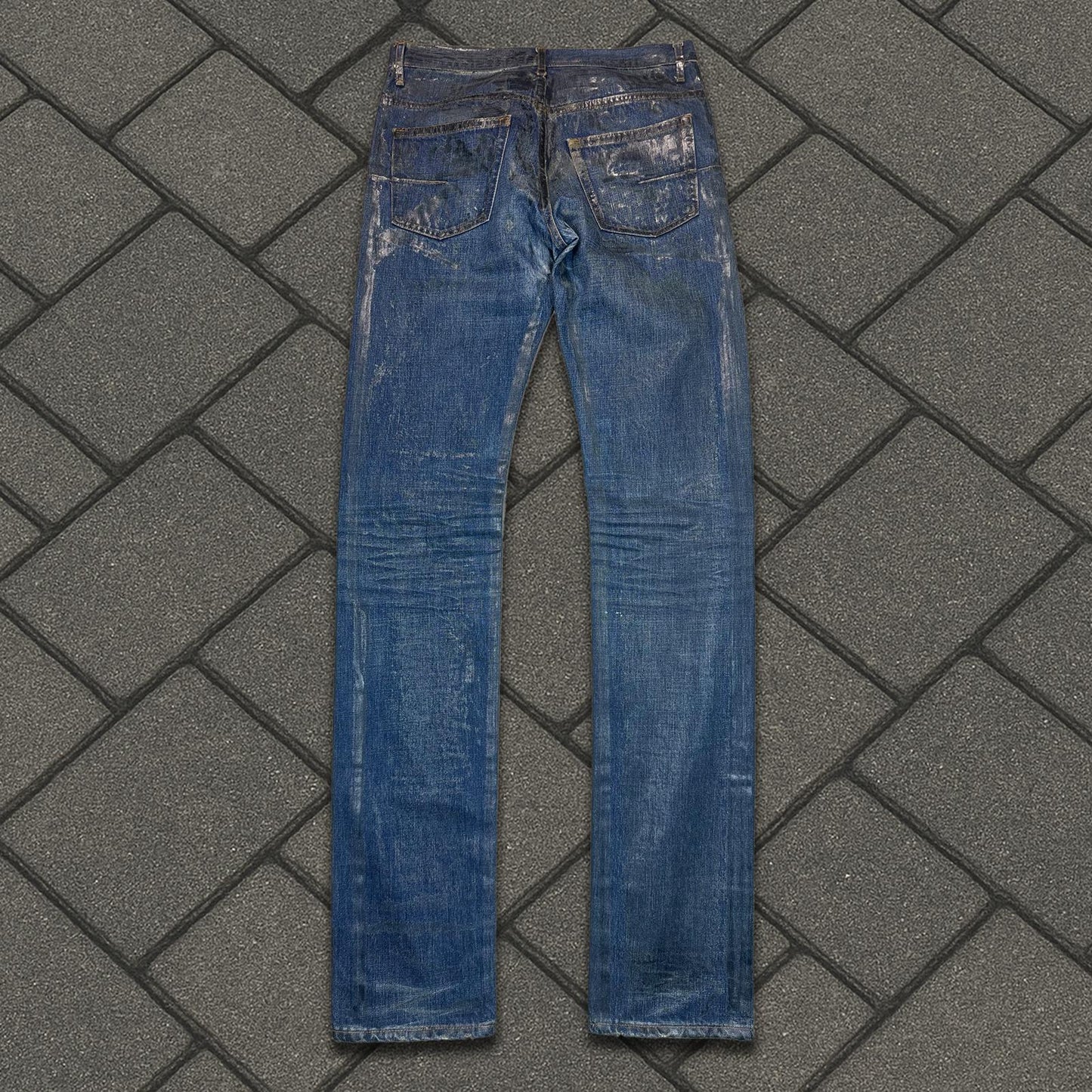 SS07 Dior Homme Blue Waxed Luster Denim