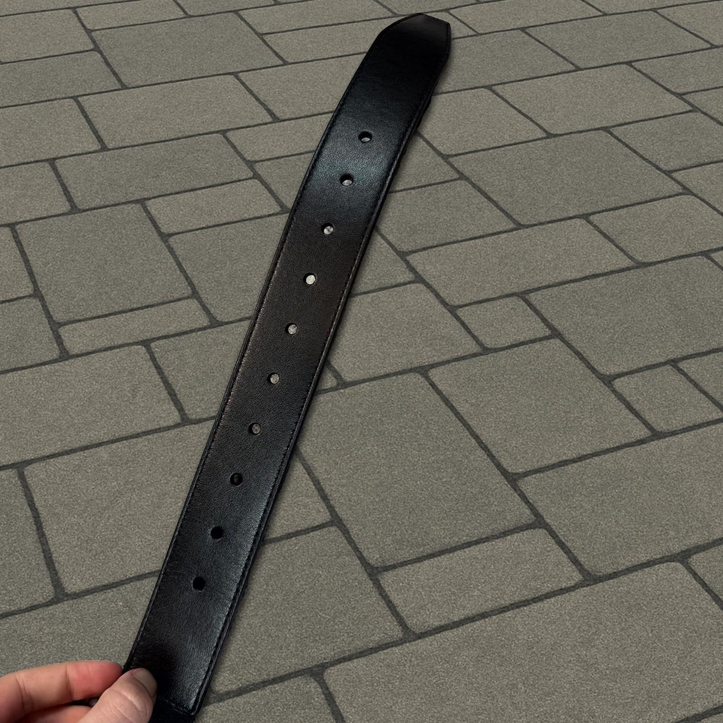 Balenciaga Black Elastic Belt