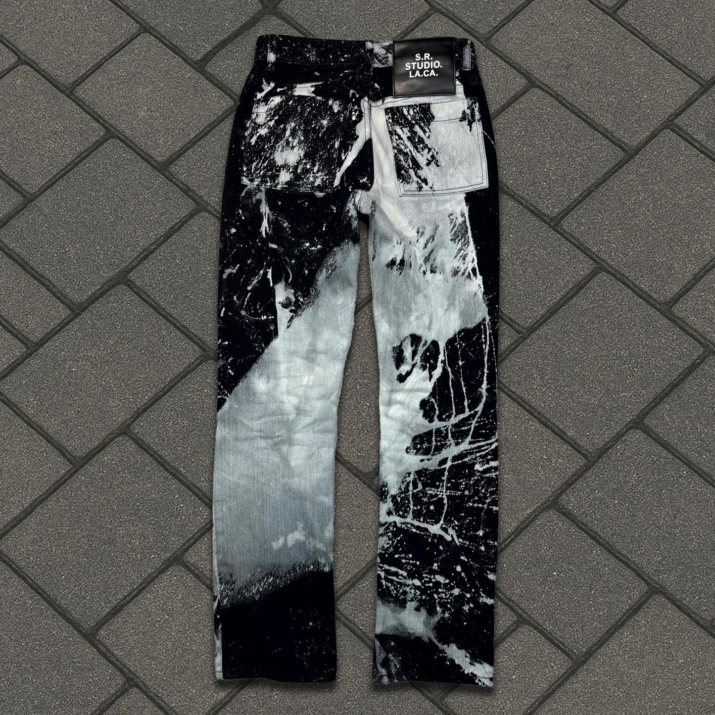 Sterling Ruby Black Soto Tie Dye Denim
