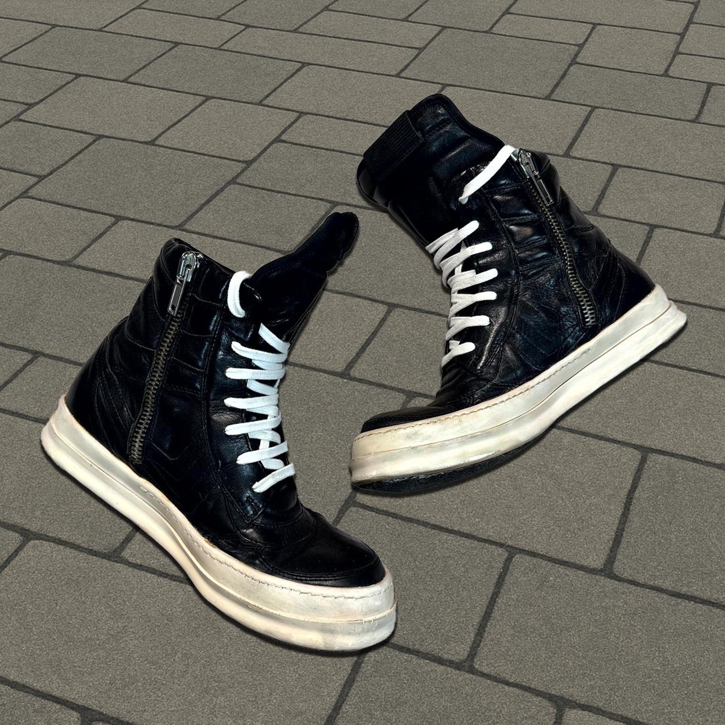 SS10 Rick Owens Black Leather ‘Release’ Dunks