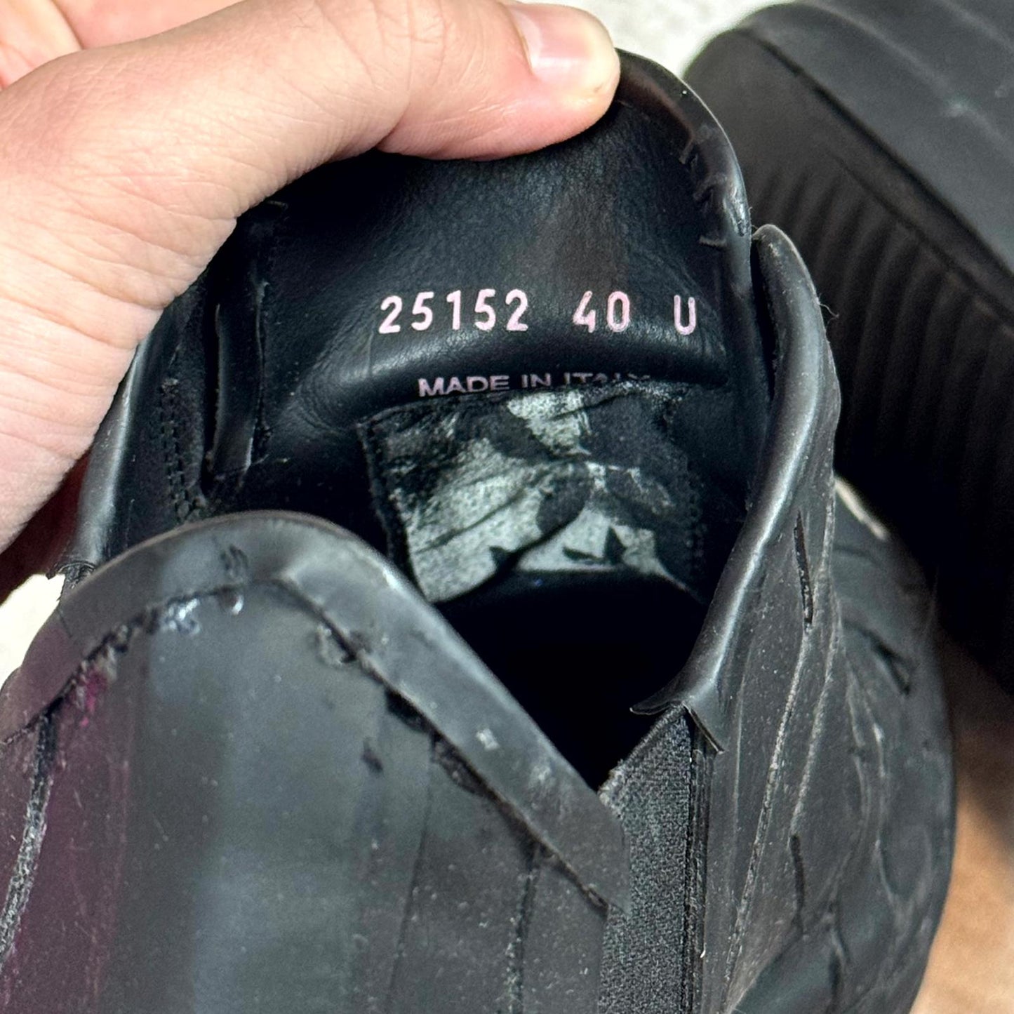 FW20 Rick Owens Performa Duct Tape Ramones