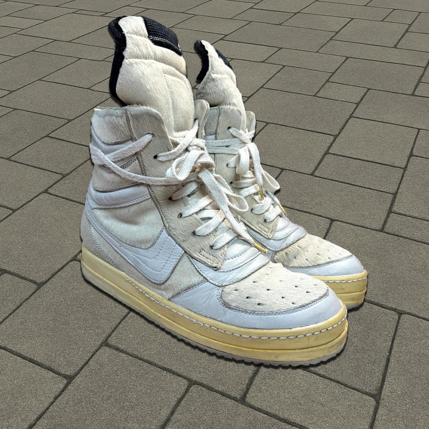 AW08 Rick Owens 1/40 Pony Hair Milk Dunks