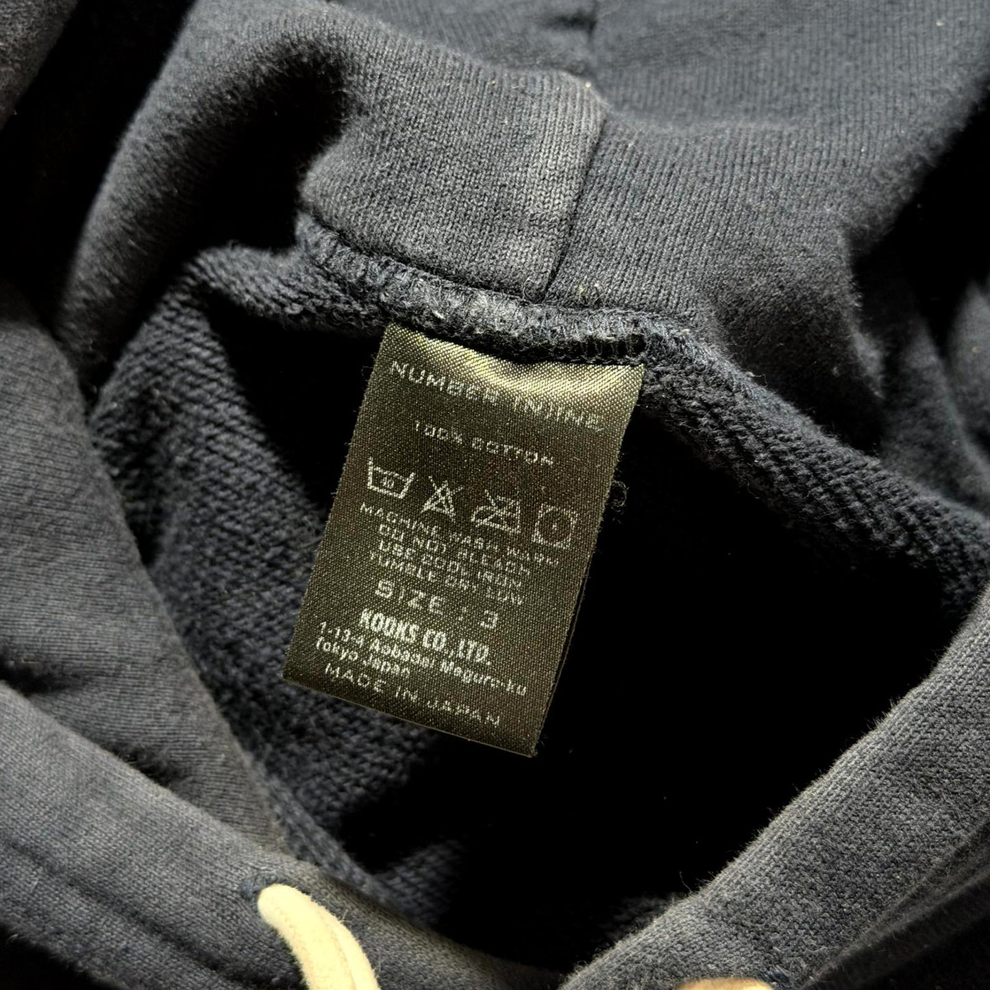 Number (N)ine Navy Gotham City Hoodie