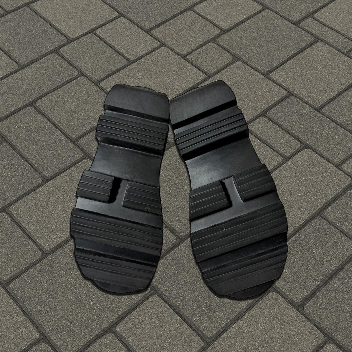 Rick Owens Black Woven Megatooth Boots