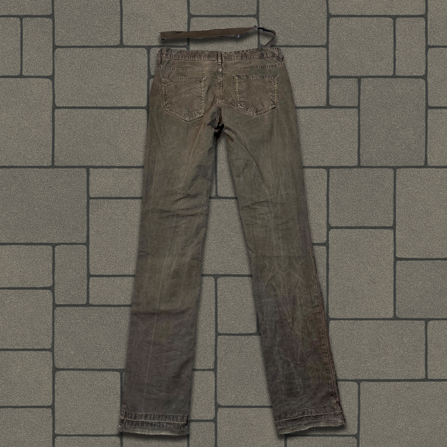 FW07 Rick Owens Nylon Brown Detroit Cuts