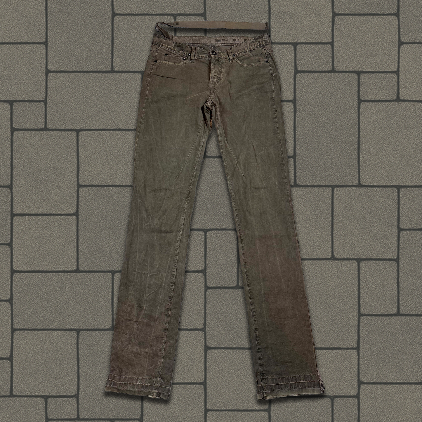 FW07 Rick Owens Nylon Brown Detroit Cuts
