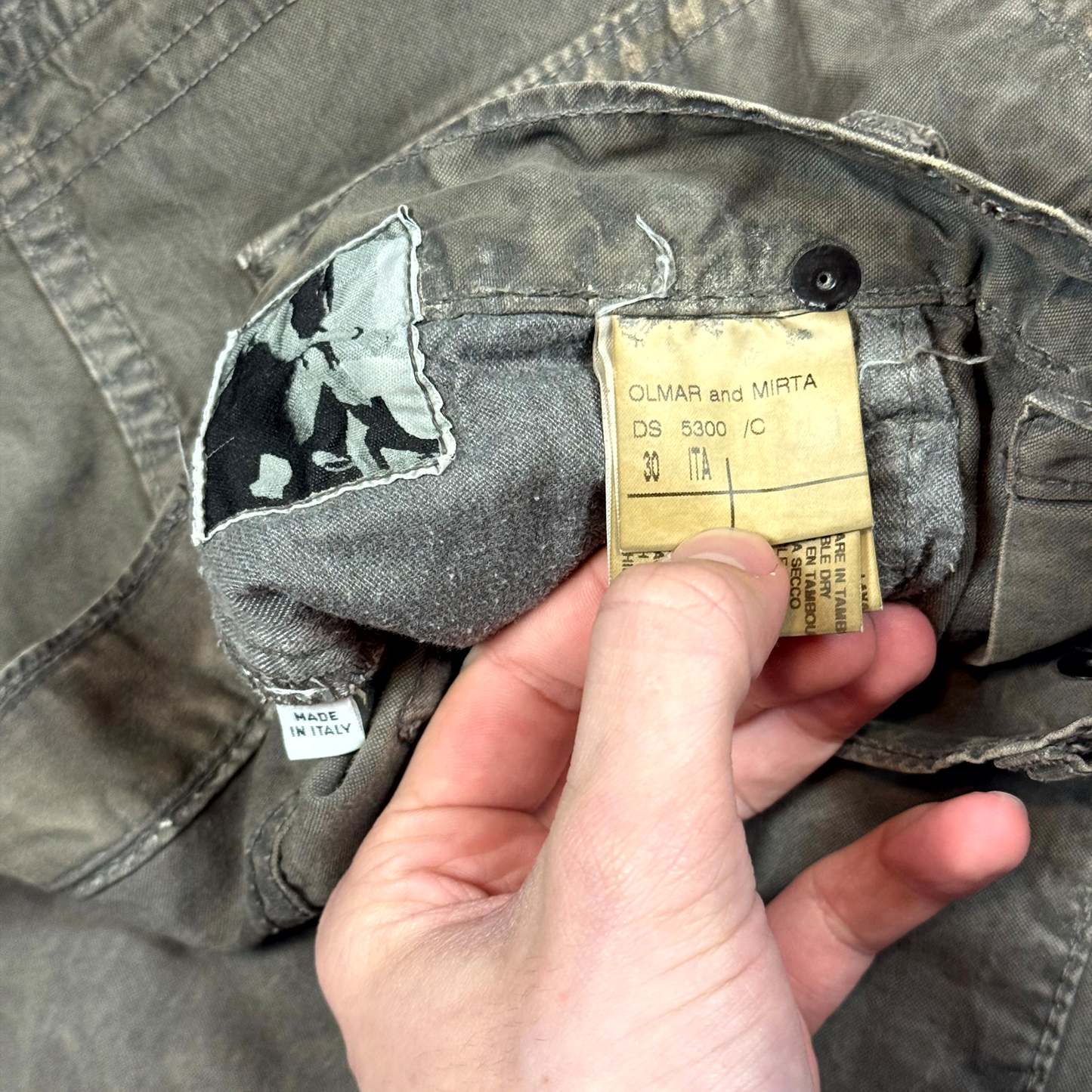 FW07 Rick Owens Nylon Brown Detroit Cuts