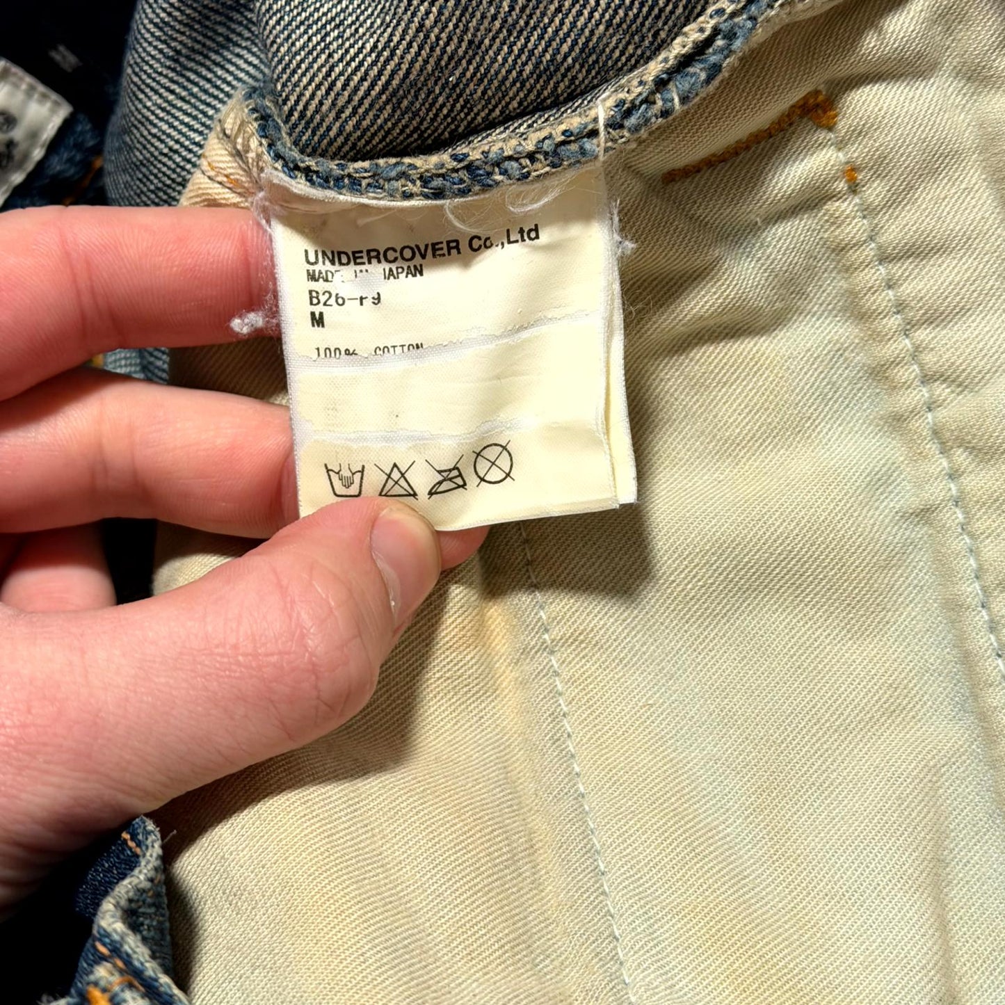 AW04 Undercover Lightning Bolt Denim