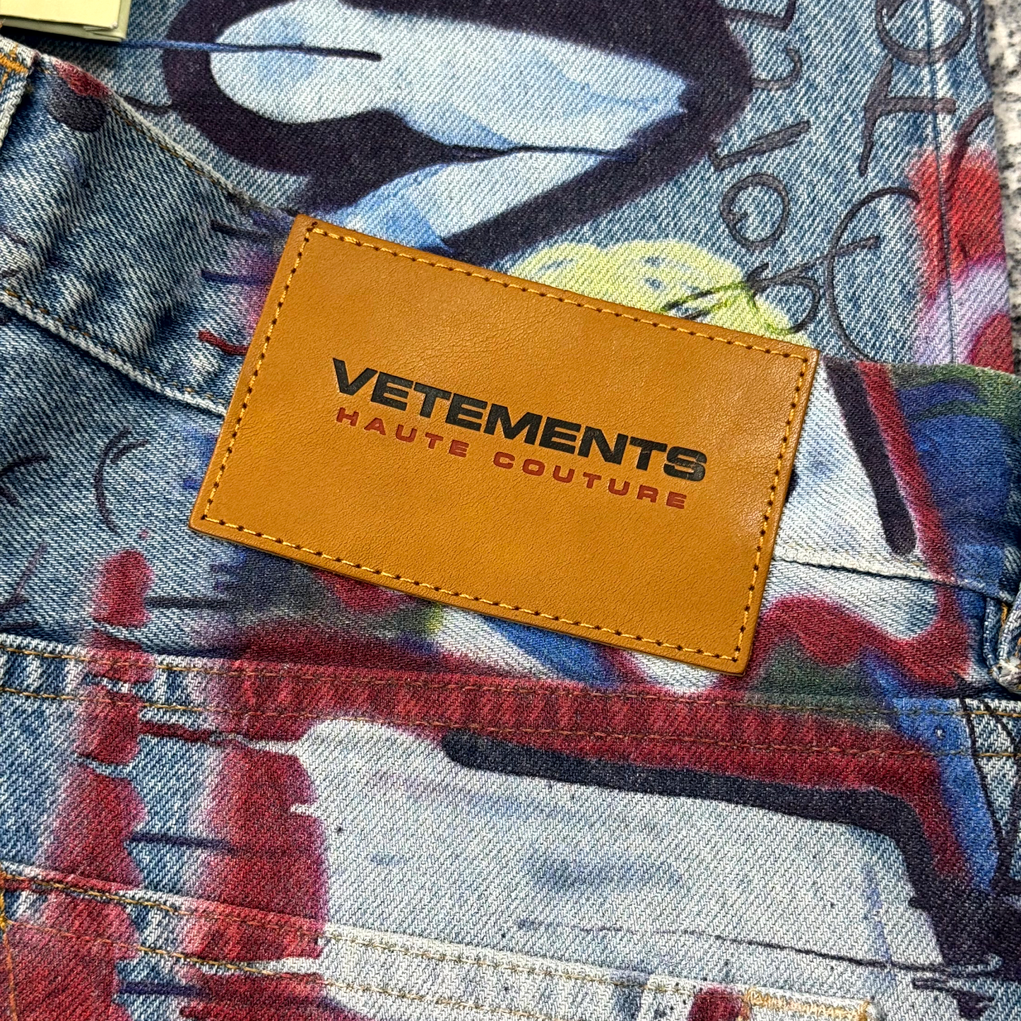 AW21 Vetements Graffiti Denim