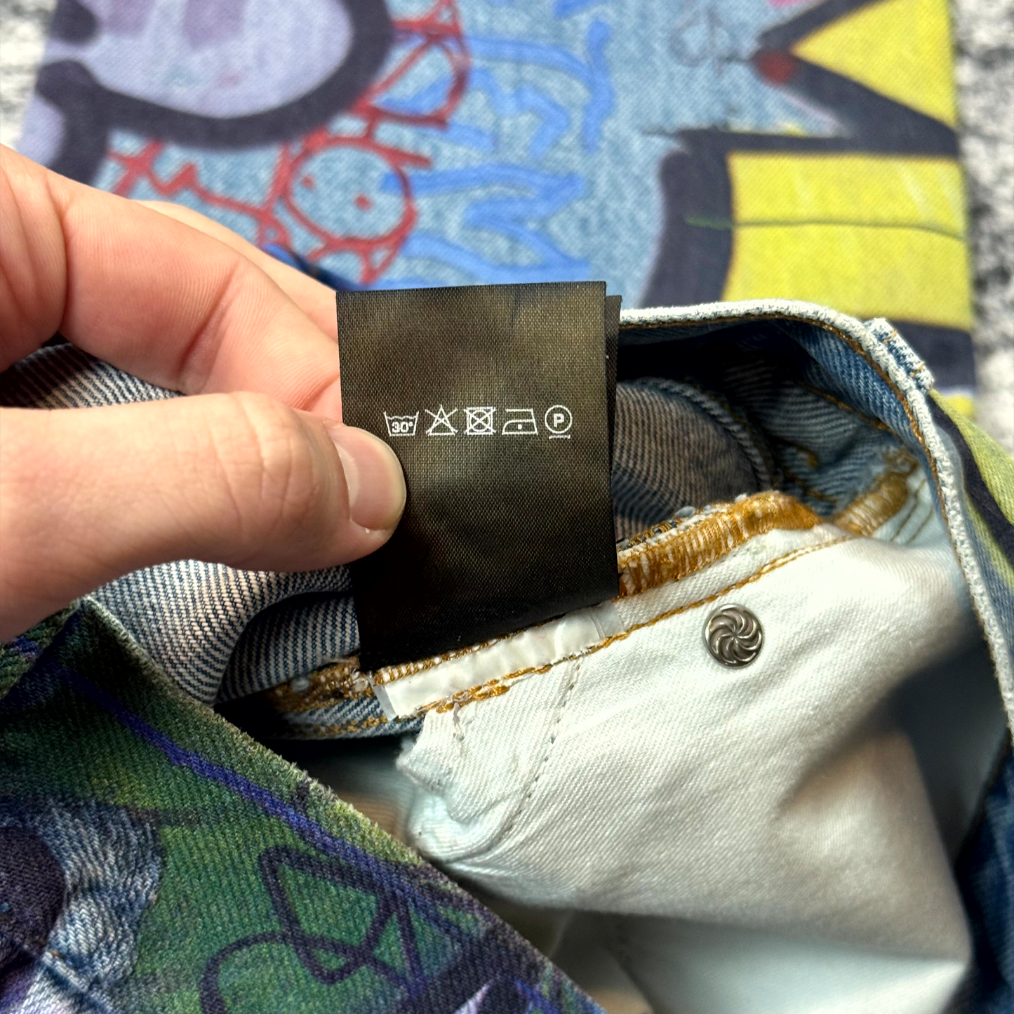 AW21 Vetements Graffiti Denim