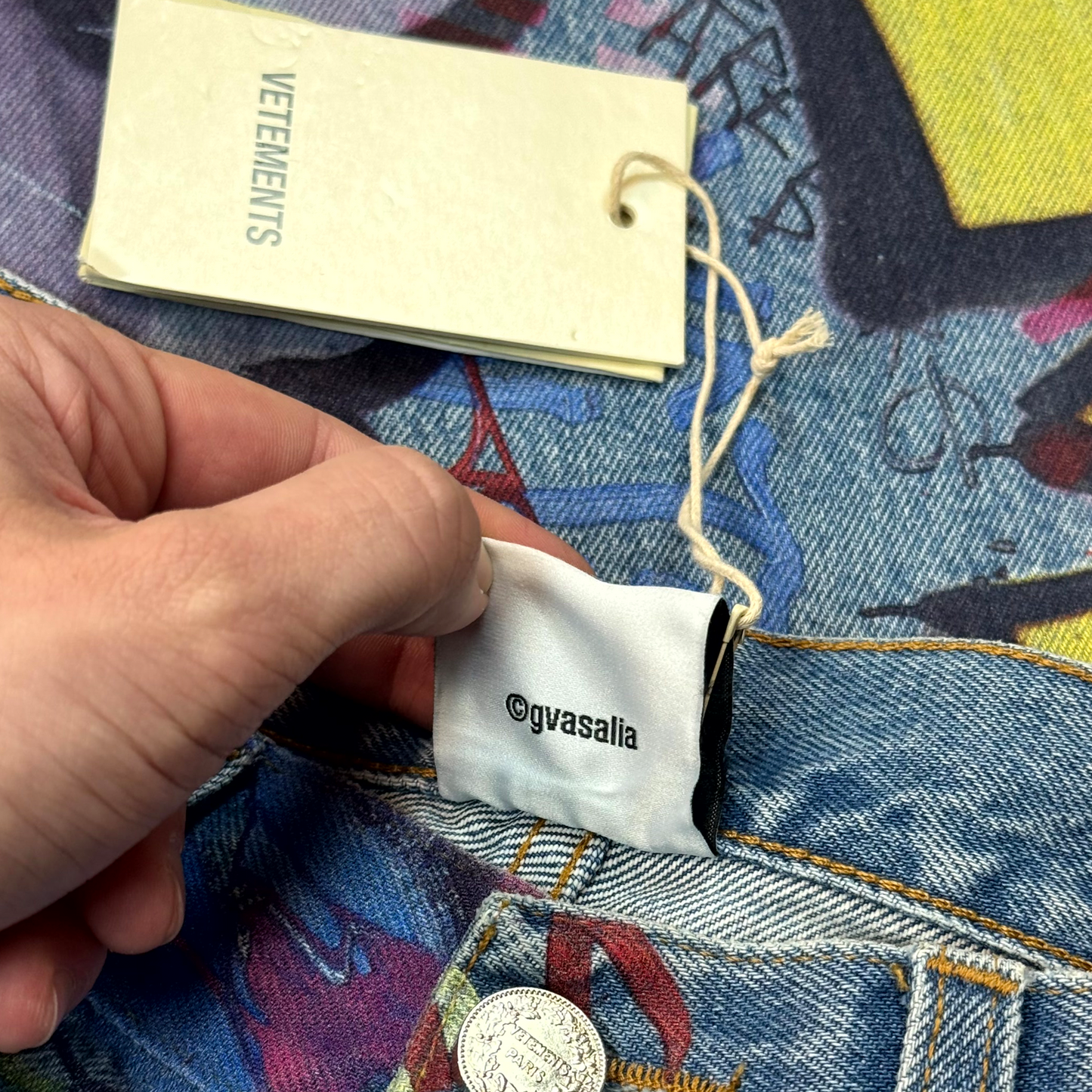 AW21 Vetements Graffiti Denim