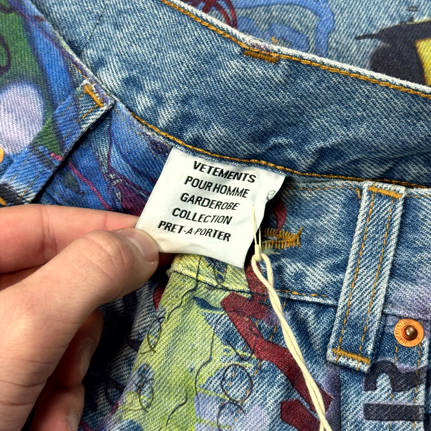 AW21 Vetements Graffiti Denim