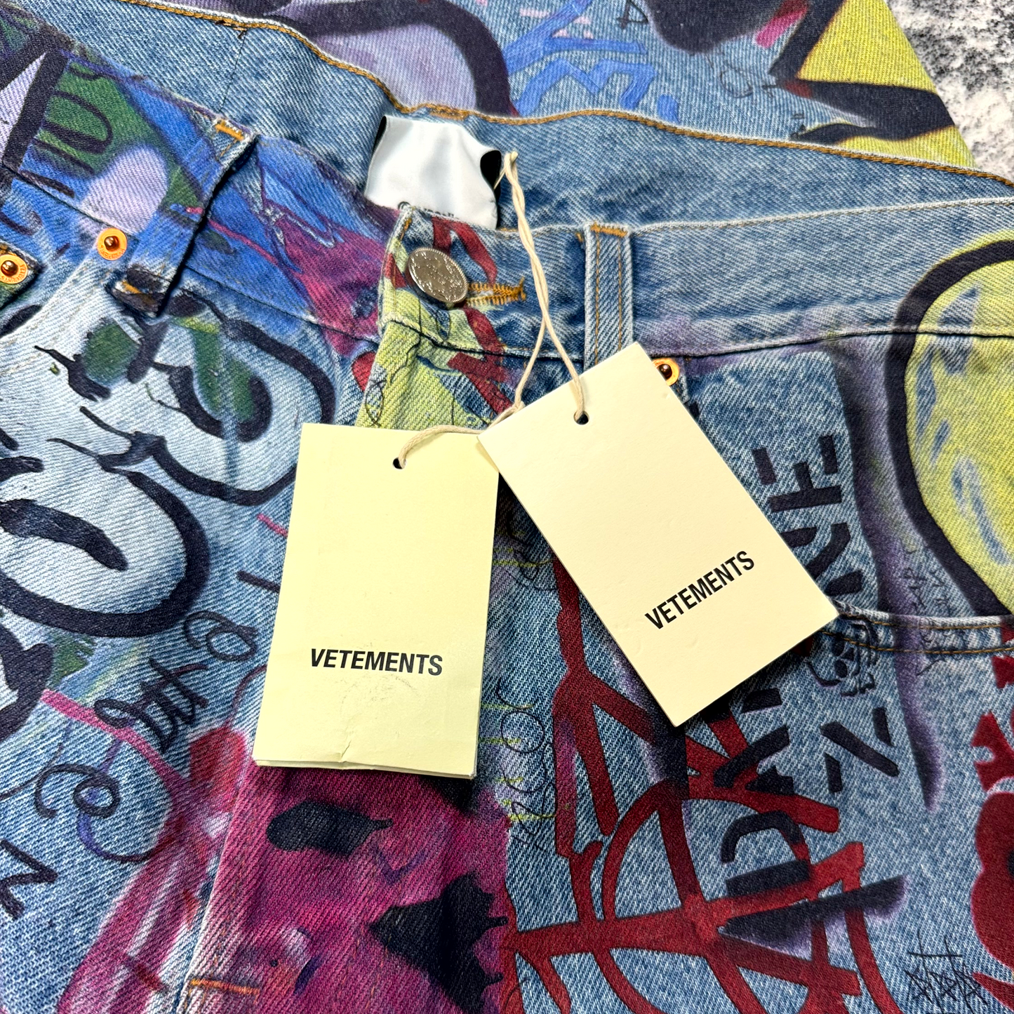AW21 Vetements Graffiti Denim