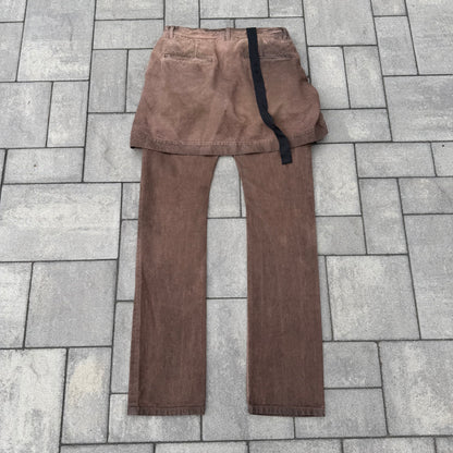 FW11 Rick Owens Resin Kilt Denim
