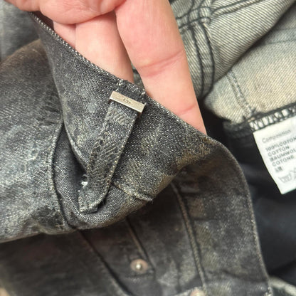 AW05 Dior Homme Black Waxed Denim