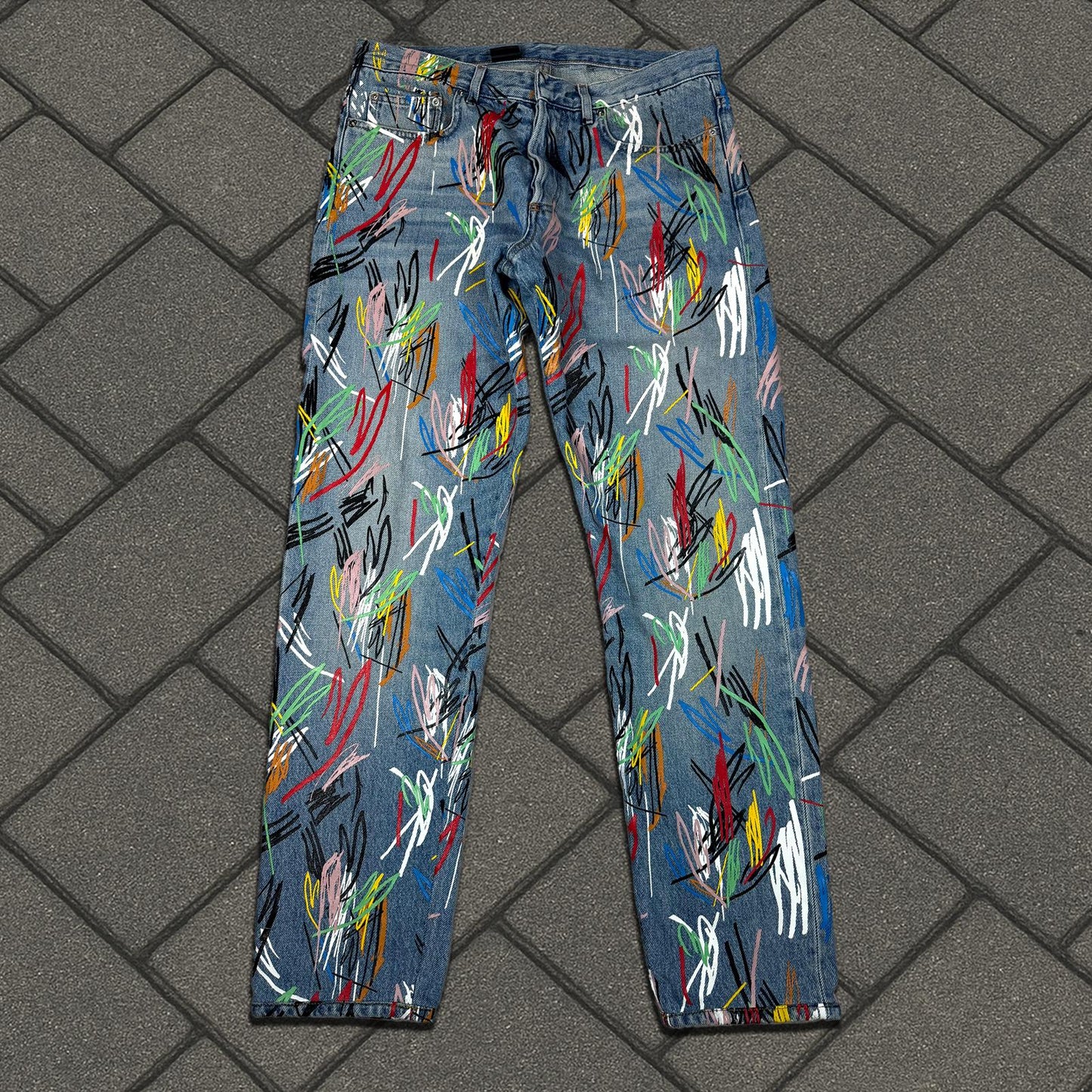 SS15 Dior Homme KVA Scribble Denim
