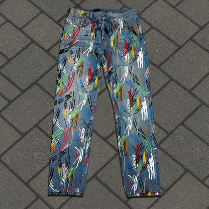 SS15 Dior Homme KVA Scribble Denim