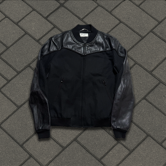 2018 Saint Laurent Leather Trimmed Jacket