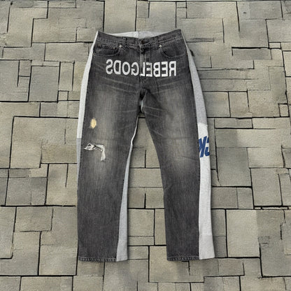 AW02 Undercover Rebelgods Hybrid Denim