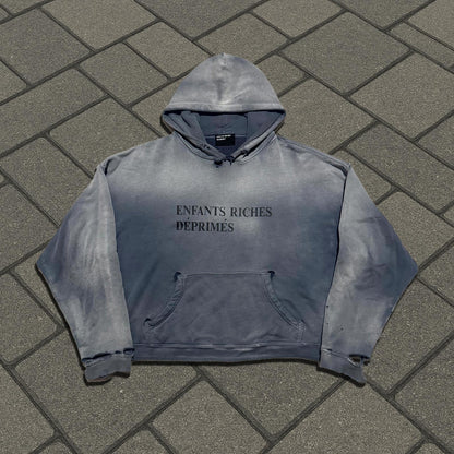 Enfants Riches Deprimes Light Blue Distressed Logo Hoodie