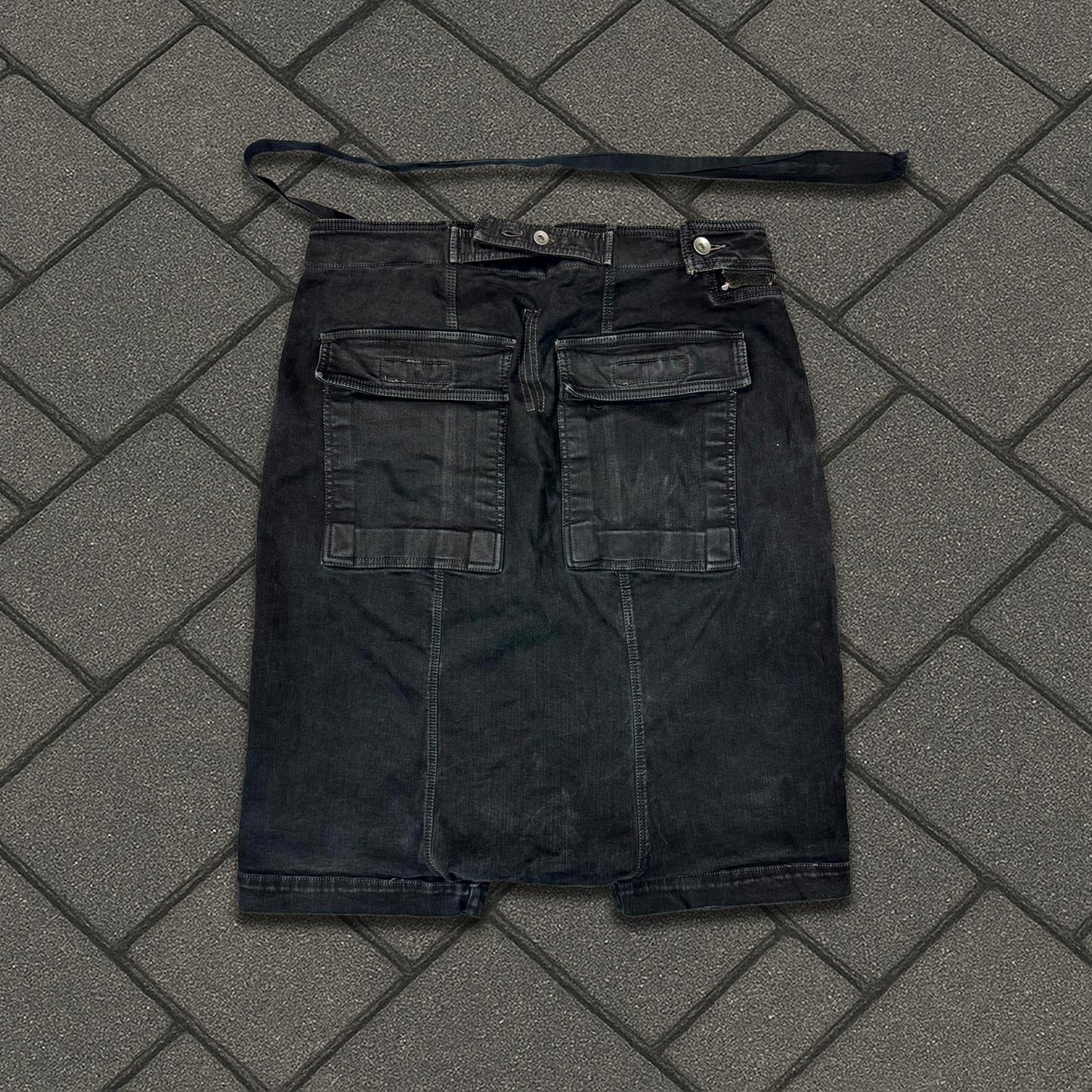 Rick Owens DRKSHDW Aircut Denim Shorts