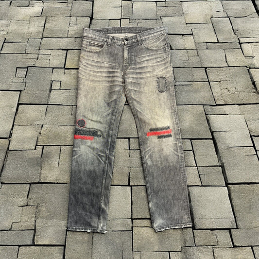 SS05 Number Nine Nightcrawler Patch Denim