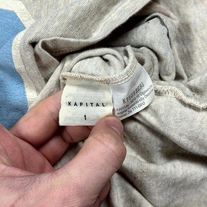 Kapital Grey College Tee Shirt