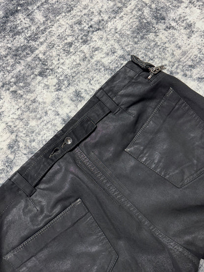 FW15 Rick Owens Black Waxed Aircut Denim
