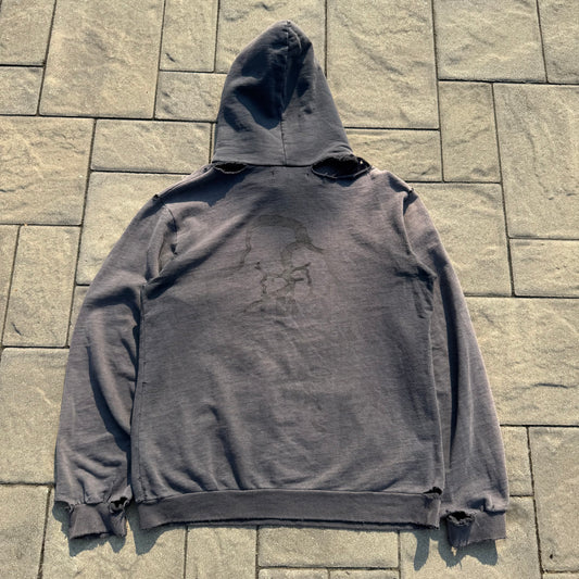 AW02 Raf Simons Black Virginia Creeper Roots Hoodie