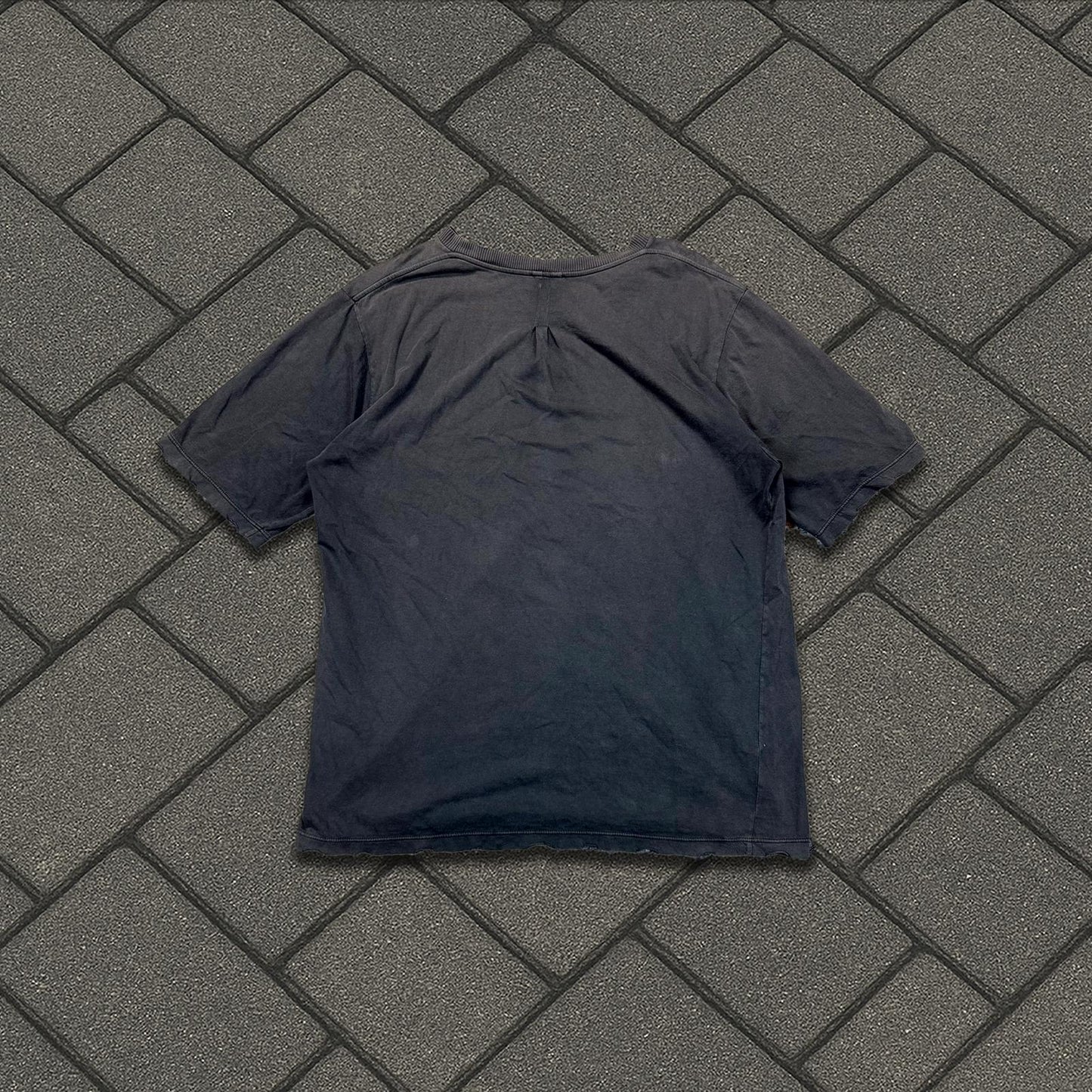 2016 Saint Laurent Paris Distressed Grey Tee