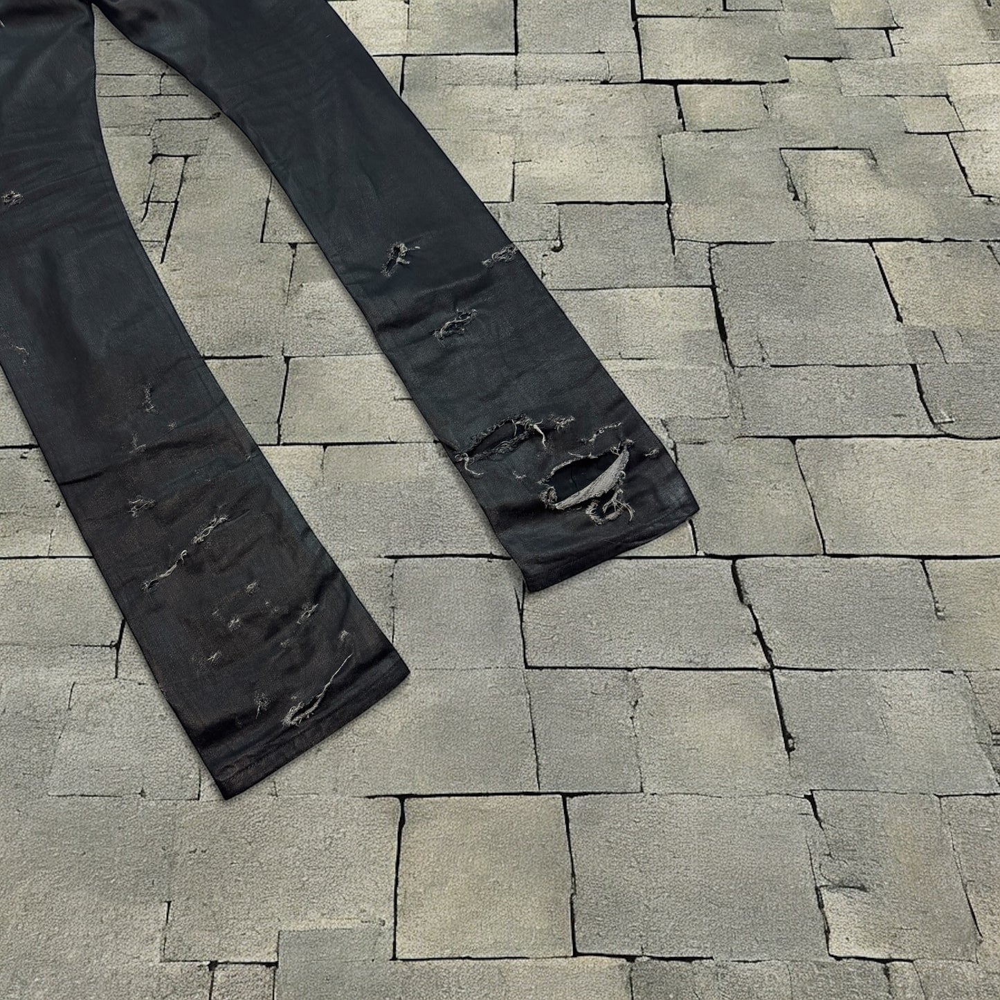 SS04 Dior Homme Waxed Strip Denim
