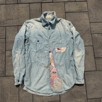 Kapital Repaired Sashiko Denim Overshirt