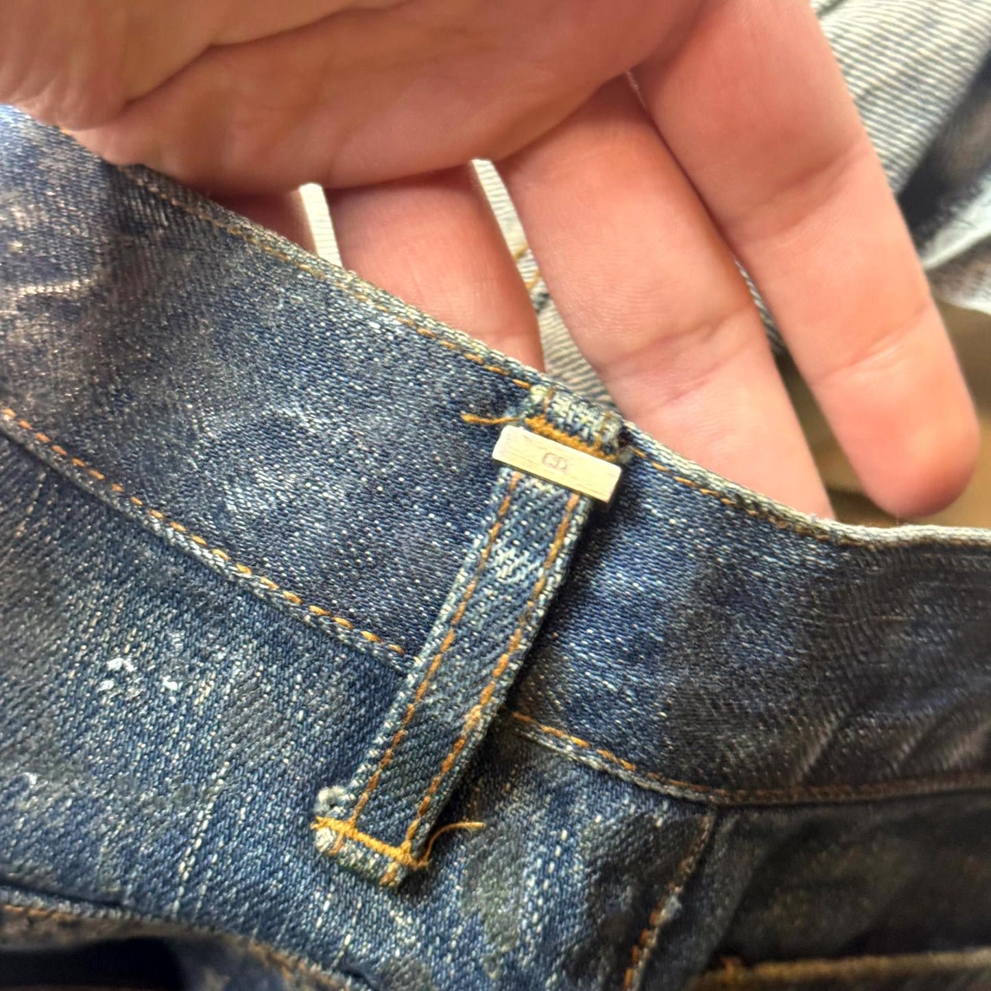 SS07 Dior Homme Blue Waxed Luster Denim
