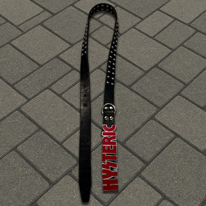 Hysteric Glamour Red Studded Name Plate Belt