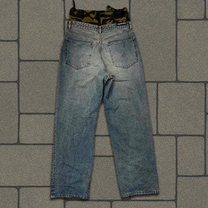 Balenciaga Camo Double Waisted Denim