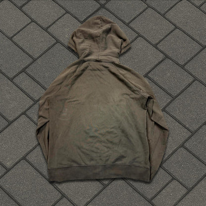 SS04 Number Nine Brown Double Skull Pullover Hoodie