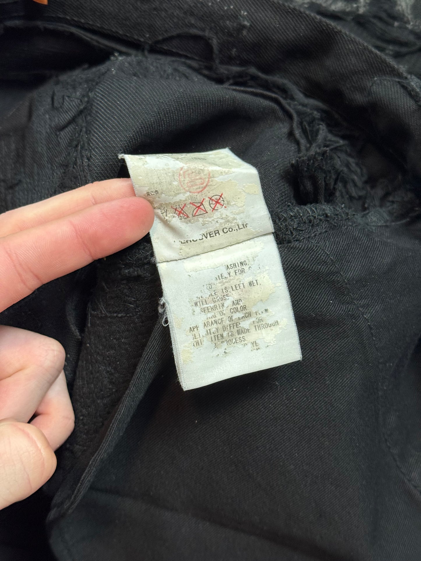 AW05 Undercover Black 85 Denim
