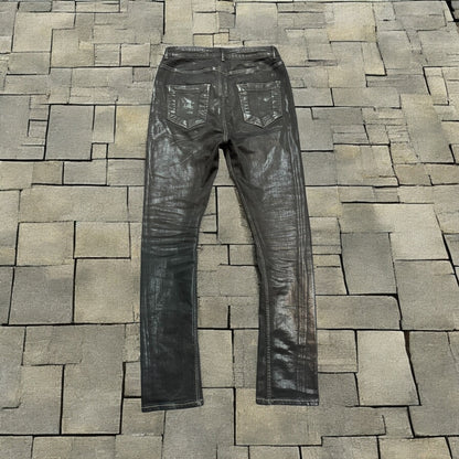 Rick Owens Waxed Detroit Cut Denim