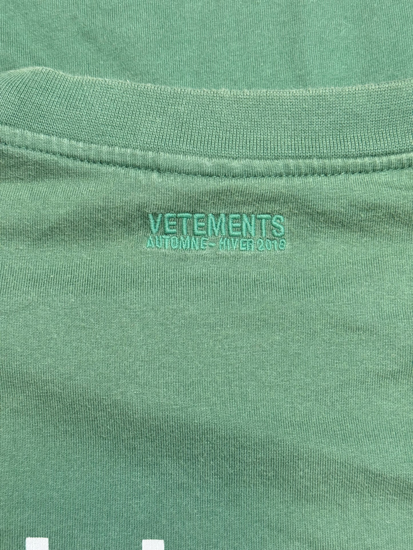 AW18 Vetements German Tourist Tee