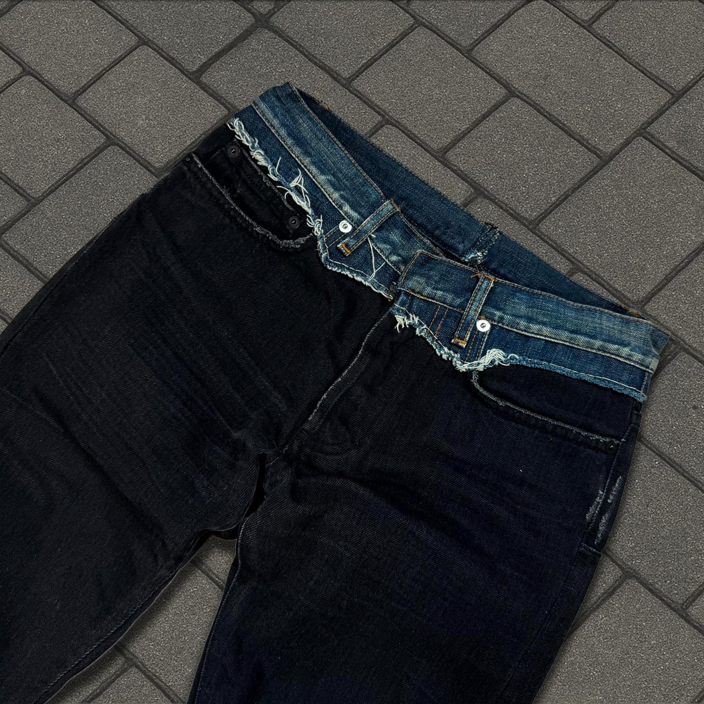 AW06 Dior Homme Cummerbund Denim