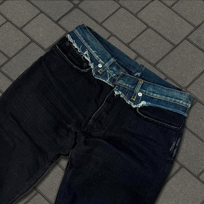 AW06 Dior Homme Cummerbund Denim