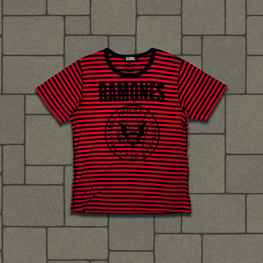 Hysteric Glamour Red Striped Ramones Tee