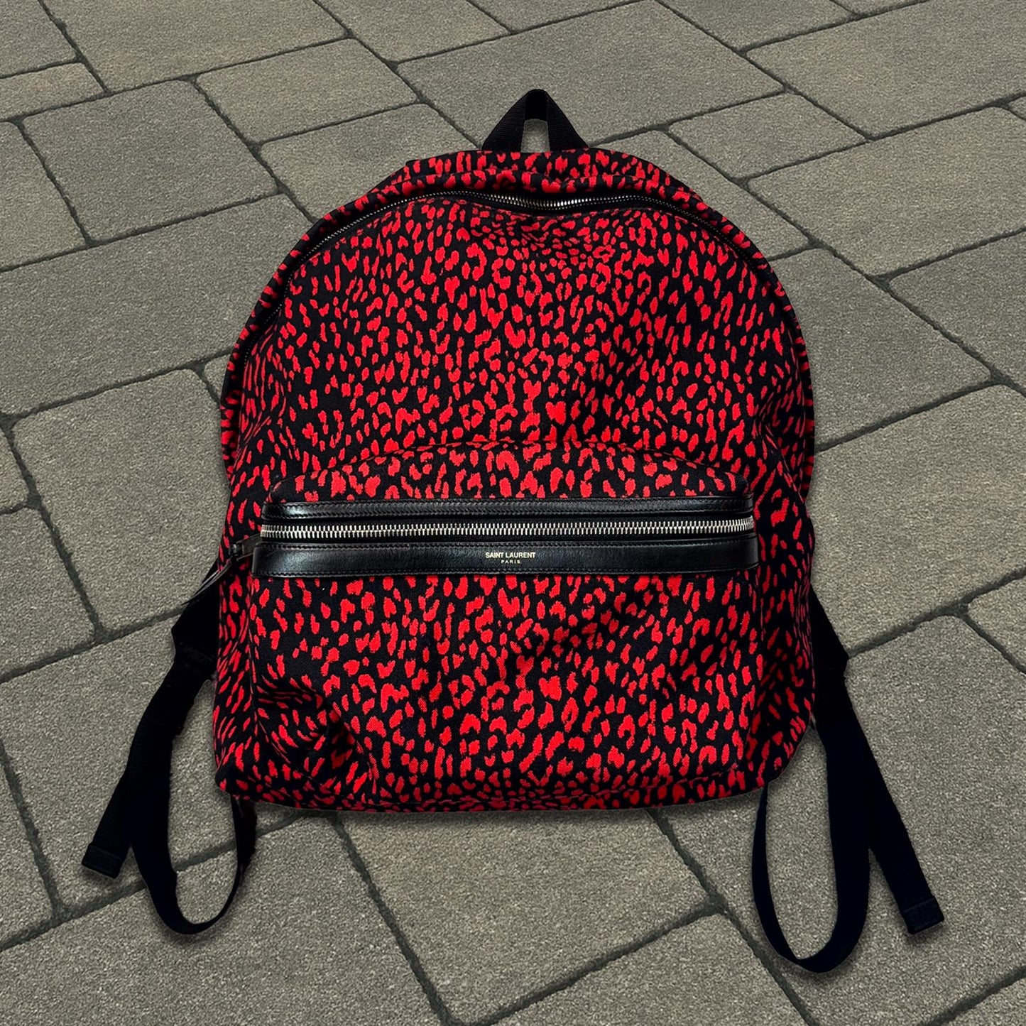 Saint Laurent Paris Red Babycat Backpack